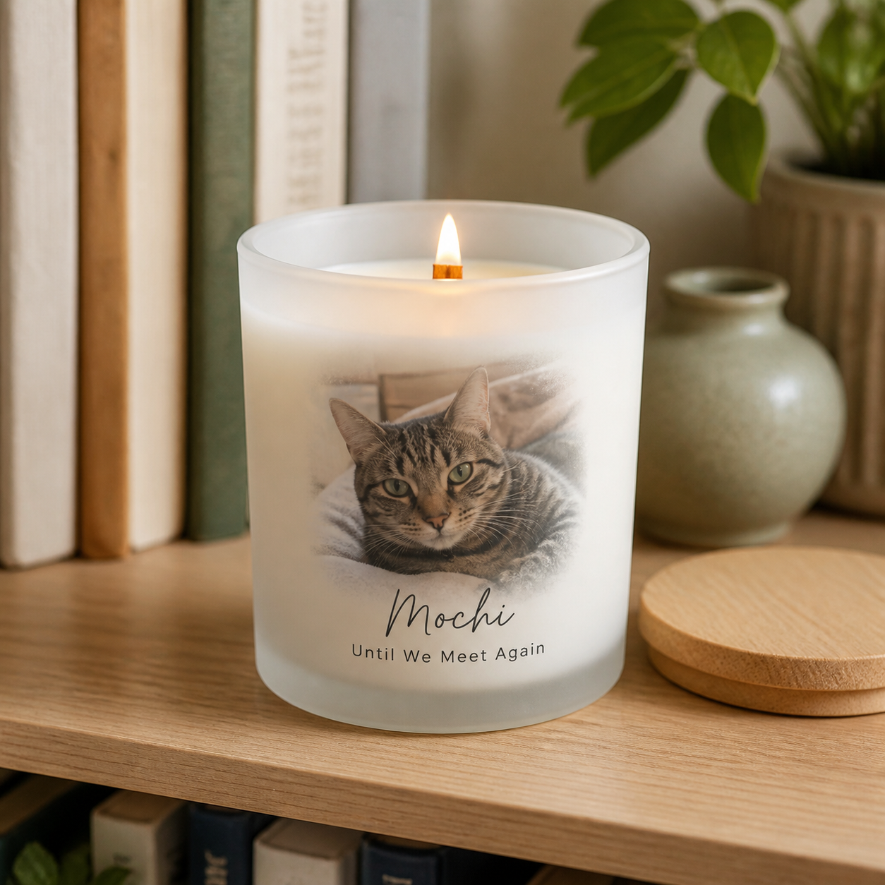 Cat Memorial Candle