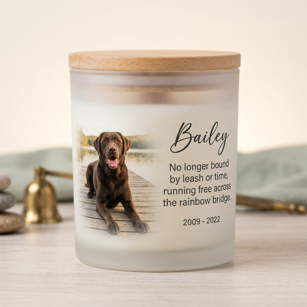 Dog Memorial Candle