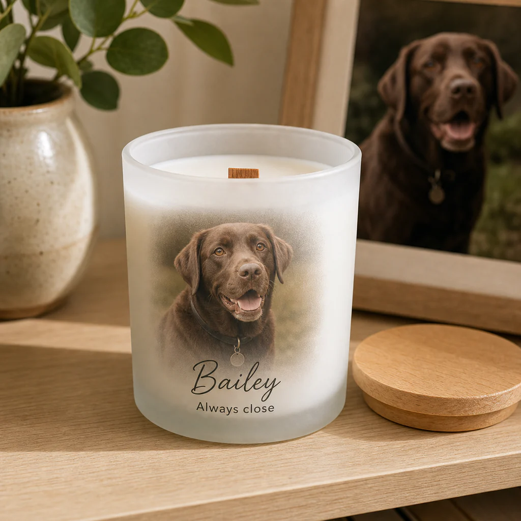 Dog Memorial Candle