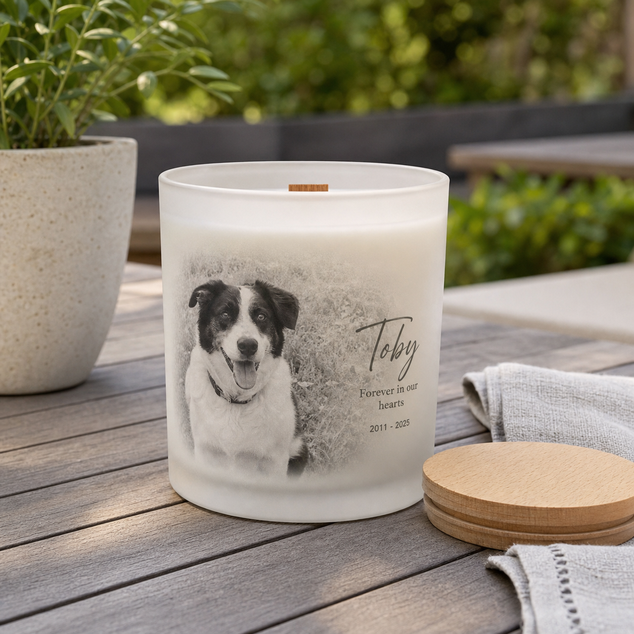 Pet Anniversary Candle: For the day they first came home.