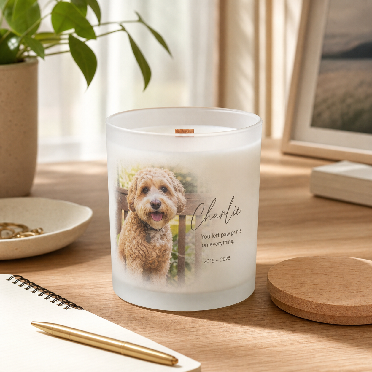 Pet Loss Photo Candle: For the photo that feels most like them.
